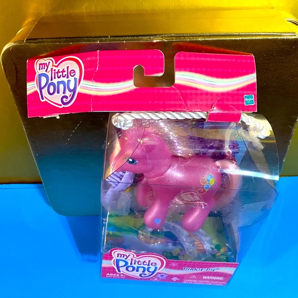 MY LITTLE PONY G3 VTG 2003 GLITTER CELEBRATION WAVE 1 PINKIE PIE w/CHARM & BRUSH - Picture 12 of 16